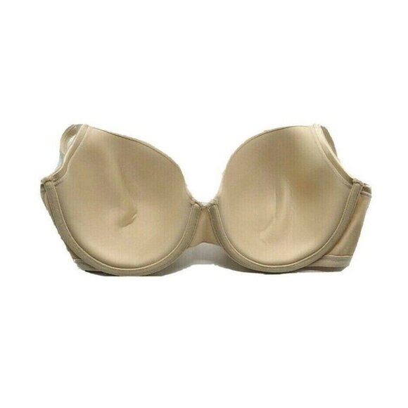 Lane Bryant Cacique Womens T Shirt Bra Cotton Blend Size 42C Beige - Picture 7 of 8